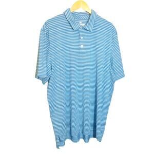 Southern Tide Mens Teal Stripe Sports Golf Polo Size XXL